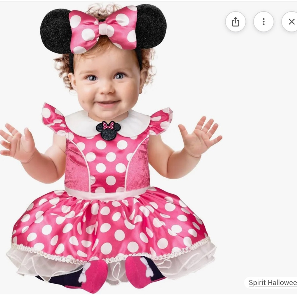 Spirit Halloween Pink Polka Dot Mouse Costume for Kids
